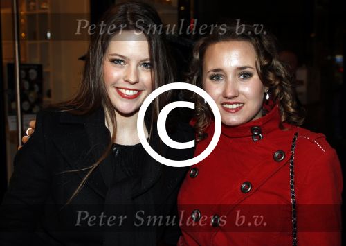 Amsterdam 13 februari 2012
Premiere Zombibi in Tuschinski. Robin Martens (l) met een vriendin 
Peter Smulders bv