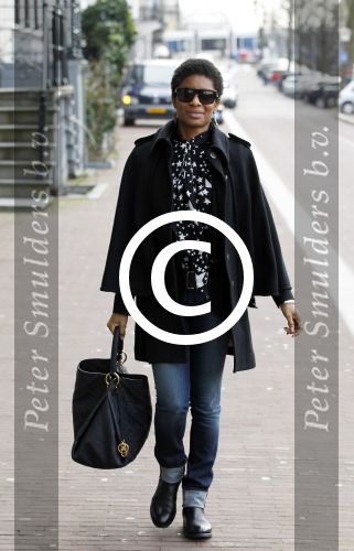 Amsterdam 9 maart 2012
Sylvana Simons op straat in Amsterdam.
Peter Smulders bv