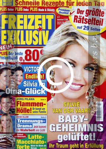 Nigtevecht 3 maart 2012
Cover freizeit Exclusiv met daarin verhaal op cover over vermeende zwangerschap Sylvie v d Vaart wat later door Rafael v d Vaart ontkend wordt.
Peter Smulders bv