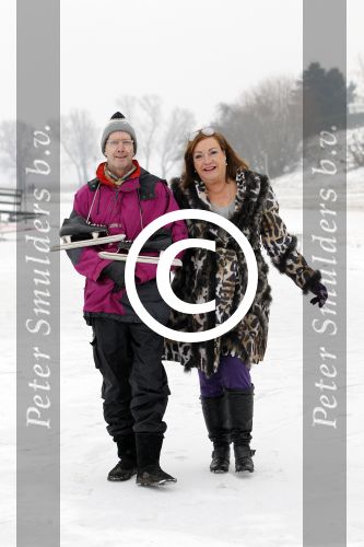 Muiderberg 12 februari 2012
Viola en Peter Holt na het schaatsen op het ijsselmeer.
Peter Smulders bv
