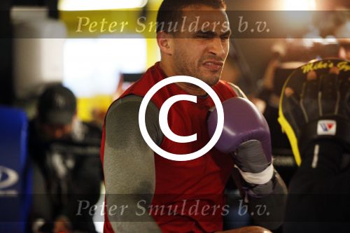 Oostzaan 11 maart 2013
Persconferentie en training Badr Hari bij Mike\'s gym.
Peter Smulders bv