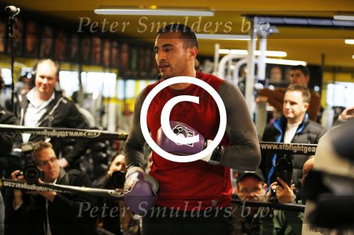 Oostzaan 11 maart 2013
Persconferentie en training Badr Hari bij Mike\'s gym.
Peter Smulders bv