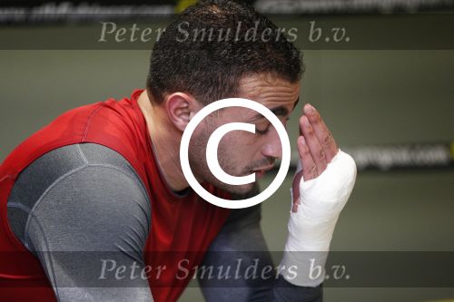 Oostzaan 11 maart 2013
Persconferentie en training Badr Hari bij Mike\'s gym.
Peter Smulders bv