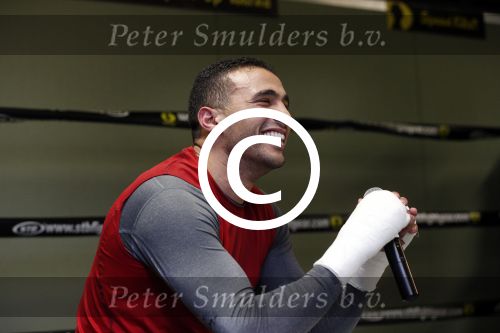 Oostzaan 11 maart 2013
Persconferentie en training Badr Hari bij Mike\'s gym.
Peter Smulders bv