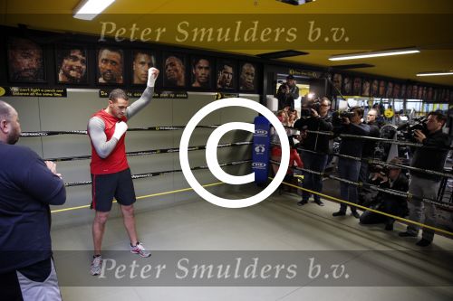 Oostzaan 11 maart 2013
Persconferentie en training Badr Hari bij Mike\'s gym.
Peter Smulders bv