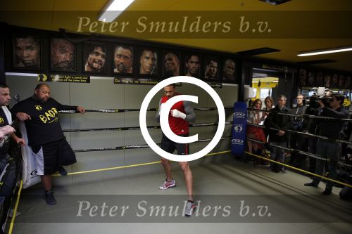 Oostzaan 11 maart 2013
Persconferentie en training Badr Hari bij Mike\'s gym.
Peter Smulders bv