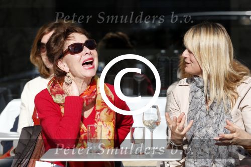 Amsterdam 4 maart 2013
Carolien v d Berg met een vriendin op terras bij George.
Peter Smulders bv