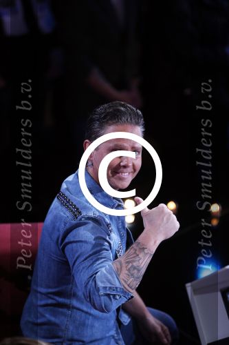 Hoofddorp 19 maart 2013
Opnames bloed zweet en tranen met Jeroen v d Boom en de juryleden Danny de Munk Roxeanne en Dre Hazes en Gerard Joling bij Claus partyhouse.
Peter Smulders bv