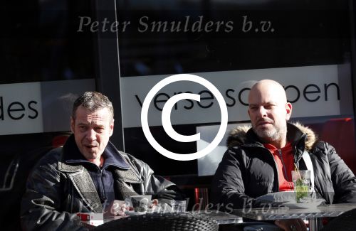 Amsterdam 4 maart 2013
Hans Barneveld ( Ben Cramer vriend) met vriend op terras op de cornelis schuytstraat.
Peter Smulder bv