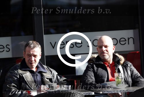 Amsterdam 4 maart 2013
Hans Barneveld ( Ben Cramer vriend) met vriend op terras op de cornelis schuytstraat.
Peter Smulder bv