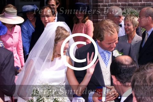 Leende 28 Augustus 1999
Kerkelijk huwelijk van Vanessa Loudon
met haar man Janus Smalbraak