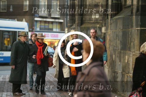 Amsterdam 28 december 2003
Prinses Maxima en Prinses Amalia wandelen met ouders Maxima en broer en zus bij Paleis op de Dam.Jorge Zorreguita en Carmen Zorreguita