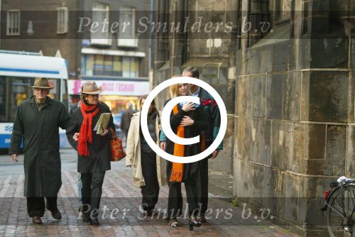 Amsterdam 28 december 2003
Prinses Maxima en Prinses Amalia wandelen met ouders Maxima en broer en zus bij Paleis op de Dam.Jorge Zorreguita en Carmen Zorreguita