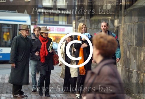Amsterdam 28 december 2003
Prinses Maxima en Prinses Amalia wandelen met ouders Maxima en broer en zus bij Paleis op de Dam.Jorge Zorreguita en Carmen Zorreguita