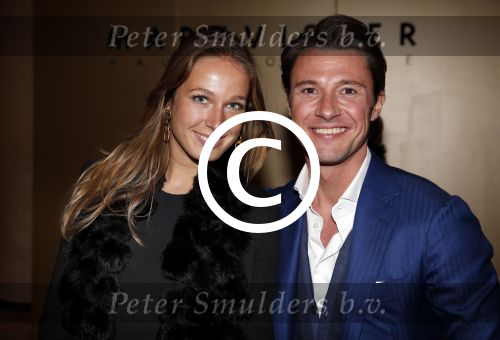 Amsterdam 9 maart 2013
Modeshow Mart Visser in het Hilton. Martijn Lusink met vriendin
Peter Smulders bv