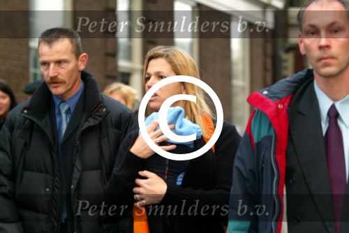 Amsterdam 28 december 2003
Prinses Maxima en Prinses Amalia wandelen met ouders Maxima en broer en zus bij Paleis op de Dam.Jorge Zorreguita en Carmen Zorreguita