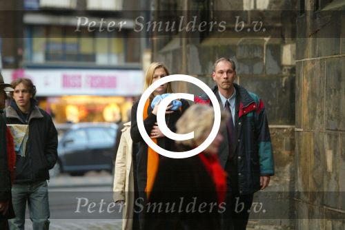 Amsterdam 28 december 2003
Prinses Maxima en Prinses Amalia wandelen met ouders Maxima en broer en zus bij Paleis op de Dam.Jorge Zorreguita en Carmen Zorreguita