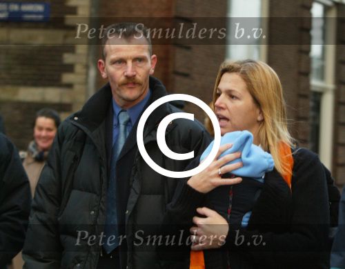 Amsterdam 28 december 2003
Prinses Maxima en Prinses Amalia wandelen met ouders Maxima en broer en zus bij Paleis op de Dam.Jorge Zorreguita en Carmen Zorreguita