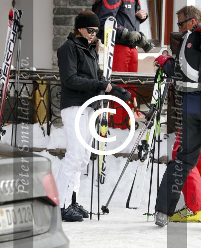 Zurs 19 februari 2013
Prinses Caroline van Monaco en haar dochter op ski vakantie in Zurs/Lech.
Peter Smulders bv