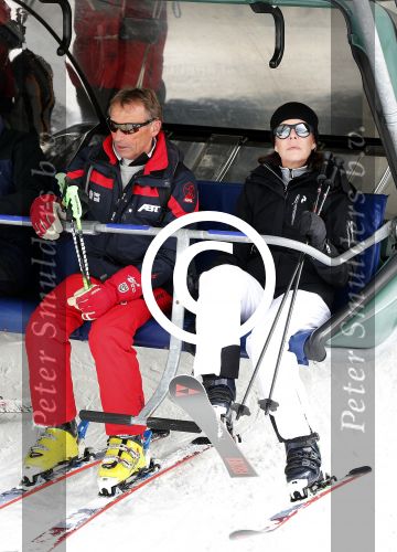 Zurs 19 februari 2013
Prinses Caroline van Monaco en haar dochter op ski vakantie in Zurs/Lech.
Peter Smulders bv