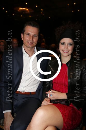 Amsterdam 9 maart 2013
Modeshow Mart Visser in het Hilton. Richard en Emma Krajicek
Peter Smulders bv