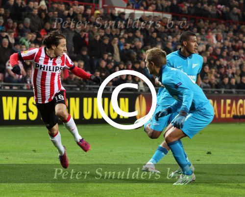 Eindhoven, 19 Februari 2015
1/16 finale UEFA Cup Seizoen 2014-2015
PSV-FC Zenith, eindstand 0-1

Foto Junior Smulders