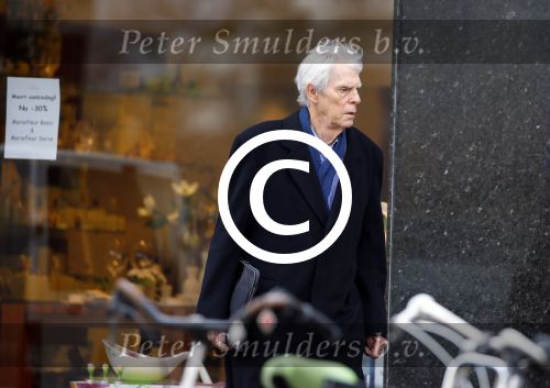 Amsterdam 4 maart 2015  
Berend Boudewijn op straat in Amsterdam zuid.