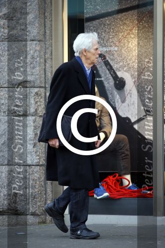 Amsterdam 4 maart 2015  
Berend Boudewijn op straat in Amsterdam zuid.