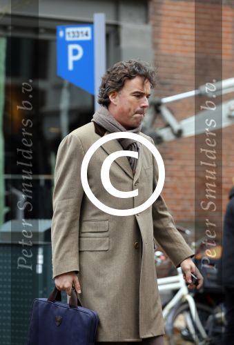 Amsterdam 4 maart 2015
Camiel Eurlings wandelend op straat in Amsterdam zuid.