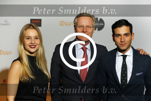 Amsterdam 2 maart 2015
Uitreiking van de tv beelden.
Fons de Poel met zoon Aviv en schoondochter