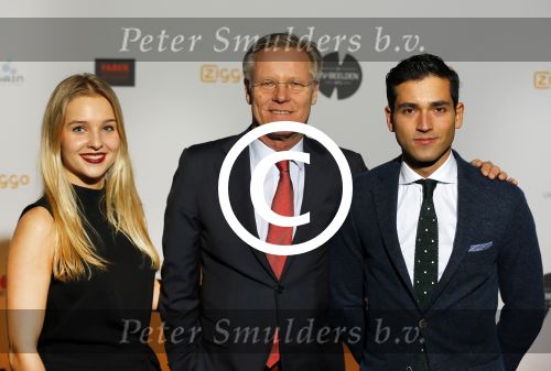 Amsterdam 2 maart 2015
Uitreiking van de tv beelden.
Fons de Poel met zoon Aviv en schoondochter