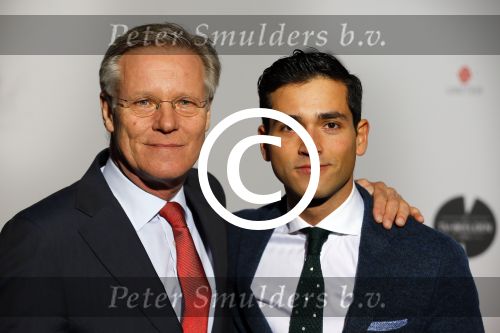 Amsterdam 2 maart 2015
Uitreiking van de tv beelden.
Fons de Poel met zoon Aviv en schoondochter