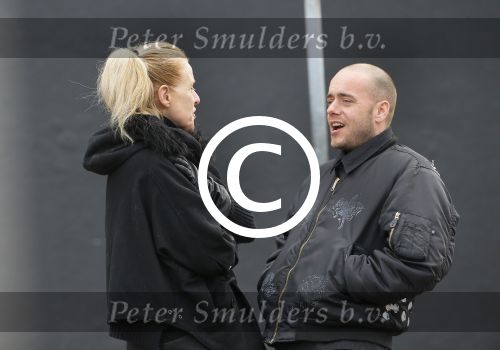 Amsterdam 2 maart 2015
Jette v d Meij met een vriend op straat in Amsterdam.
