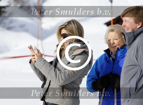Lech, 23 Februari 2015
Jaarlijkse fotoshoot koninklijke Familie in Lech met Koning willem Alexander, Koningin Maxima, Prinses Beatrix,Prinses Amalia, Prinses Alexia en Prinses Ariane