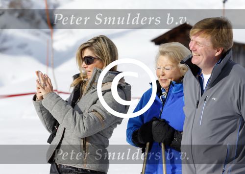 Lech, 23 Februari 2015
Jaarlijkse fotoshoot koninklijke Familie in Lech met Koning willem Alexander, Koningin Maxima, Prinses Beatrix,Prinses Amalia, Prinses Alexia en Prinses Ariane