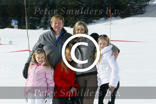 Lech, 23 Februari 2015
Jaarlijkse fotoshoot koninklijke Familie in Lech met Koning willem Alexander, Koningin Maxima, Prinses Beatrix,Prinses Amalia, Prinses Alexia en Prinses Ariane