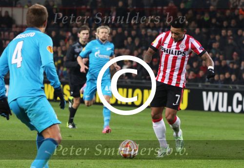 Eindhoven, 19 Februari 2015
1/16 finale UEFA Cup Seizoen 2014-2015
PSV-FC Zenith, eindstand 0-1
Memphis Depay
Foto Junior Smulders