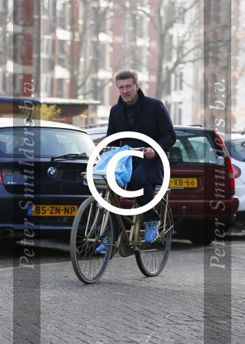 Amsterdam 19 februari 2015
Michael Pilarczyk op de fiets in Amsterdam.