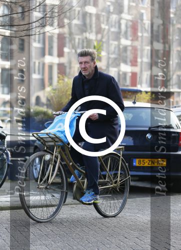 Amsterdam 19 februari 2015
Michael Pilarczyk op de fiets in Amsterdam.