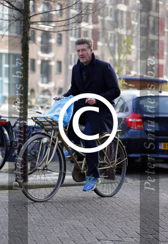 Amsterdam 19 februari 2015
Michael Pilarczyk op de fiets in Amsterdam.