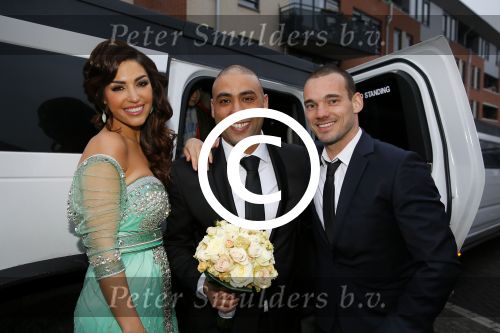 Utrecht, 5 Januari 2015
Trouwen Redouan Diba met Jessica Diba
Getuigen waren Wesley Sneijder en Yolanthe Sneijder