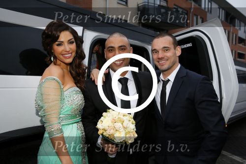 Utrecht, 5 Januari 2015
Trouwen Redouan Diba met Jessica Diba
Getuigen waren Wesley Sneijder en Yolanthe Sneijder