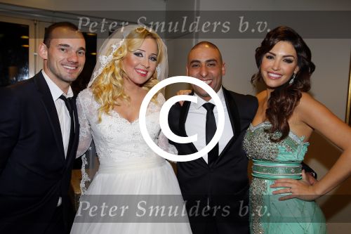 Utrecht, 5 Januari 2015
Trouwen Redouan Diba met Jessica Diba
Getuigen waren Wesley Sneijder en Yolanthe Sneijder