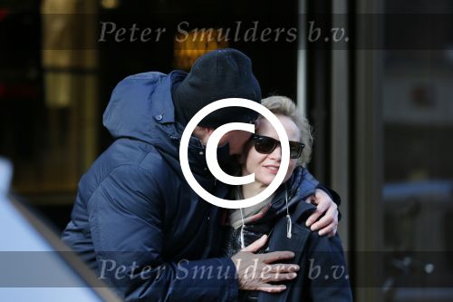 Amsterdam 15 februari 2015
Renee Soutendijk met haar man Thed Lenssen op de pc hooftstraat