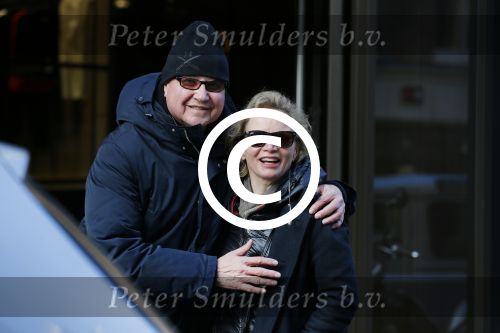 Amsterdam 15 februari 2015
Renee Soutendijk met haar man Thed Lenssen op de pc hooftstraat