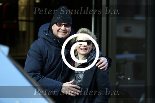 Amsterdam 15 februari 2015
Renee Soutendijk met haar man Thed Lenssen op de pc hooftstraat