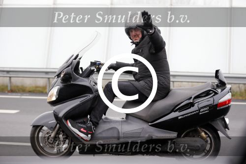 Muiden 11 februari 2015
Ruud de Wild op zijn motor op de A1