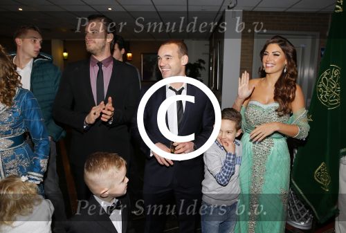 Utrecht, 5 Januari 2015
Trouwen Redouan Diba met Jessica Diba
Getuigen waren Wesley Sneijder en Yolanthe Sneijder