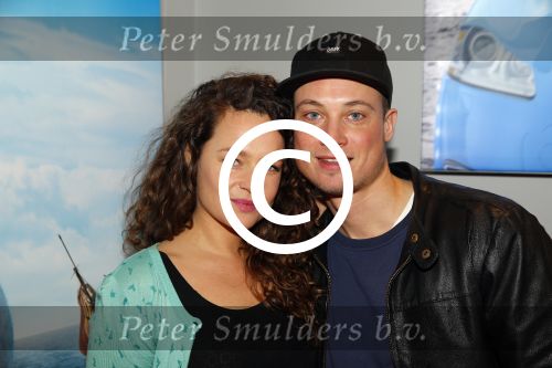 Amsterdam 14 februari 2016
Premiere Robinson Crusoe in pathe arena.
Pip Pellens met Anna Speller en vriend