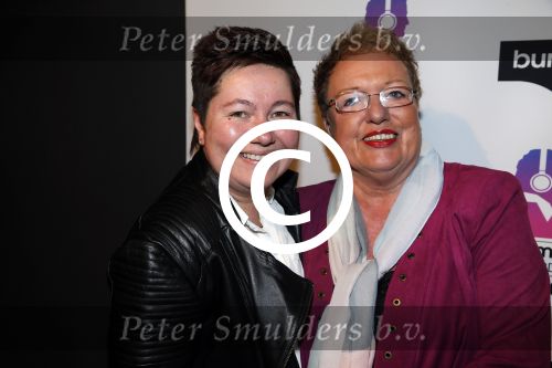Hilversum 15 februari 2016
Buma awards in studio 21 op het mediapark. Astrid Nijgh met vriendin